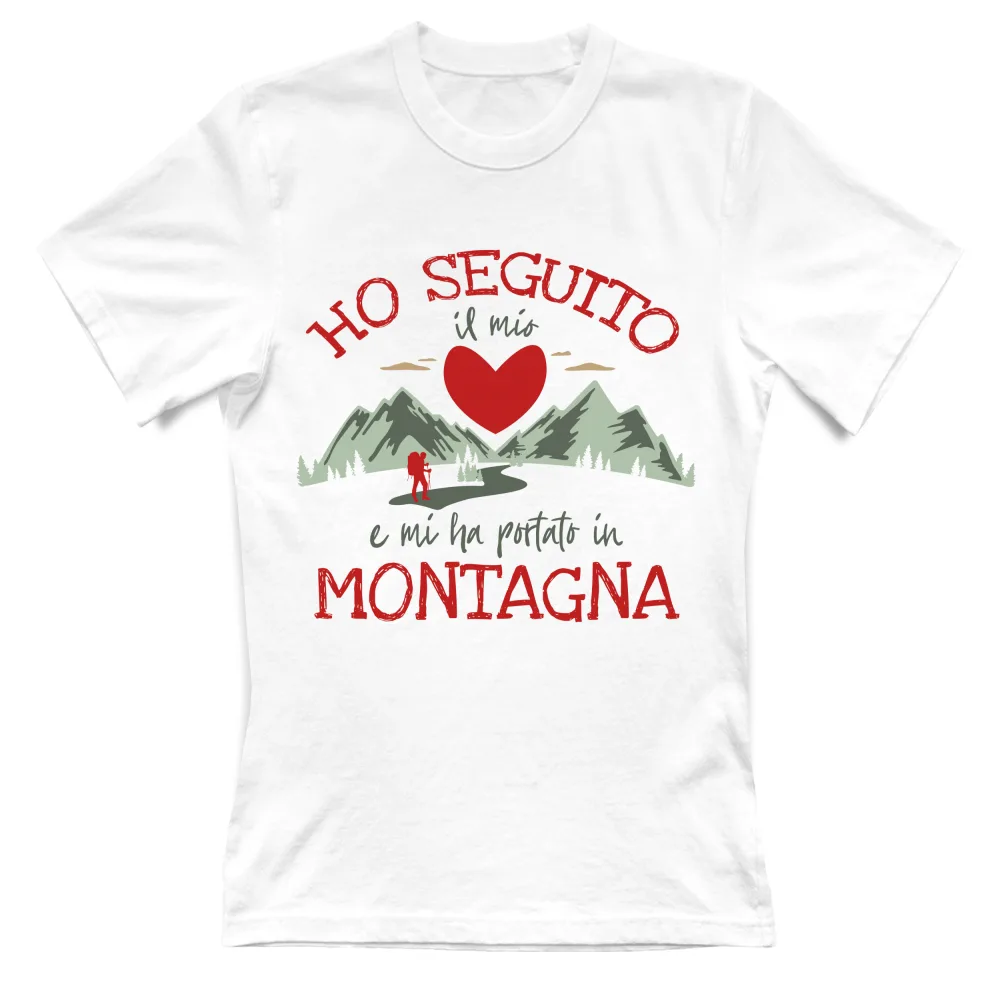 Il mio Cuore in Montagna Rosso