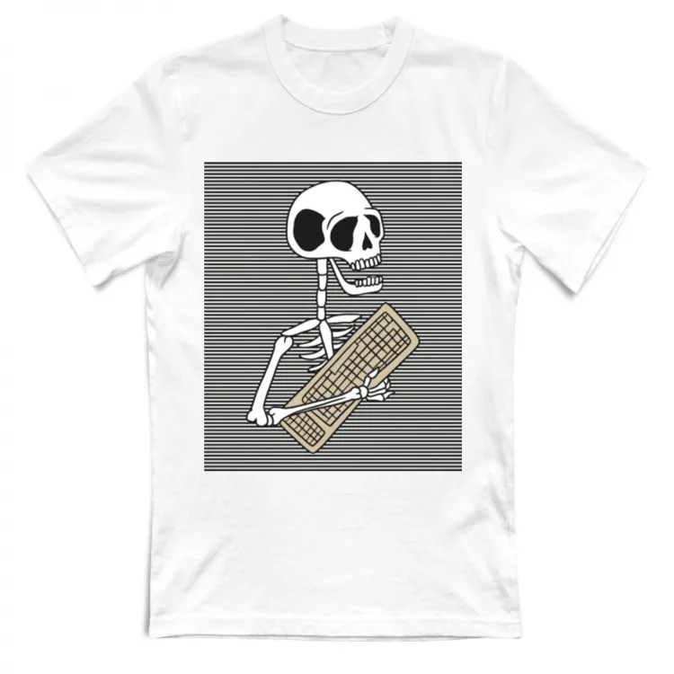 maglia scheletro nerd