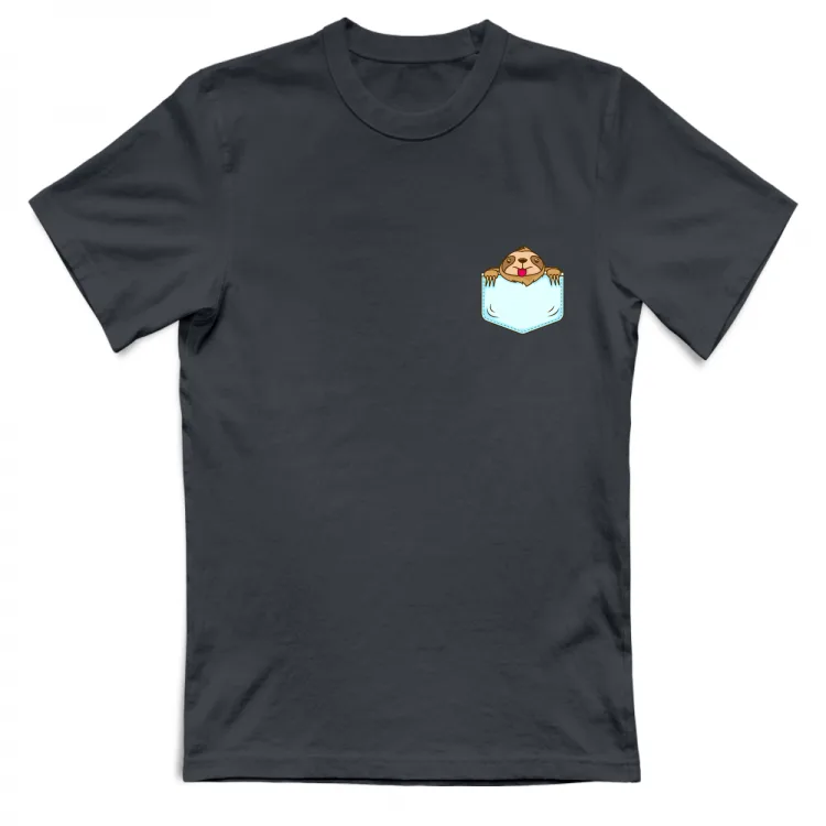 T-shirt bradipo tascabile
