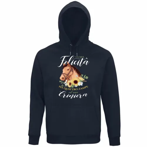 Felpa Organica Unisex Cappuccio