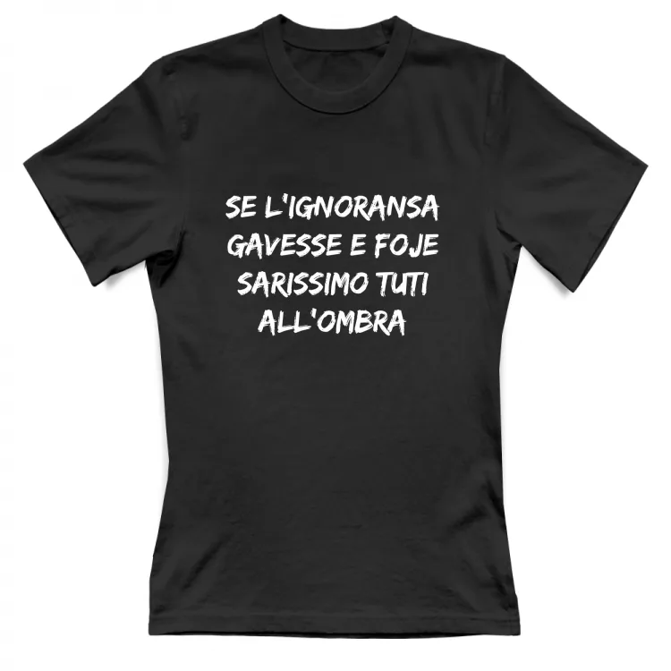SE L'IGNORANSA GAVESSE E FOJE