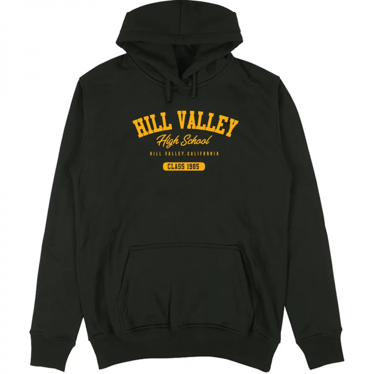 Felpa con cappuccio HILL VALLEY base gialla