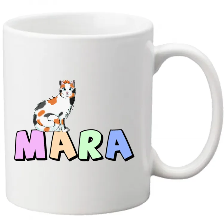 Tazza Bianca Fronte Retro
