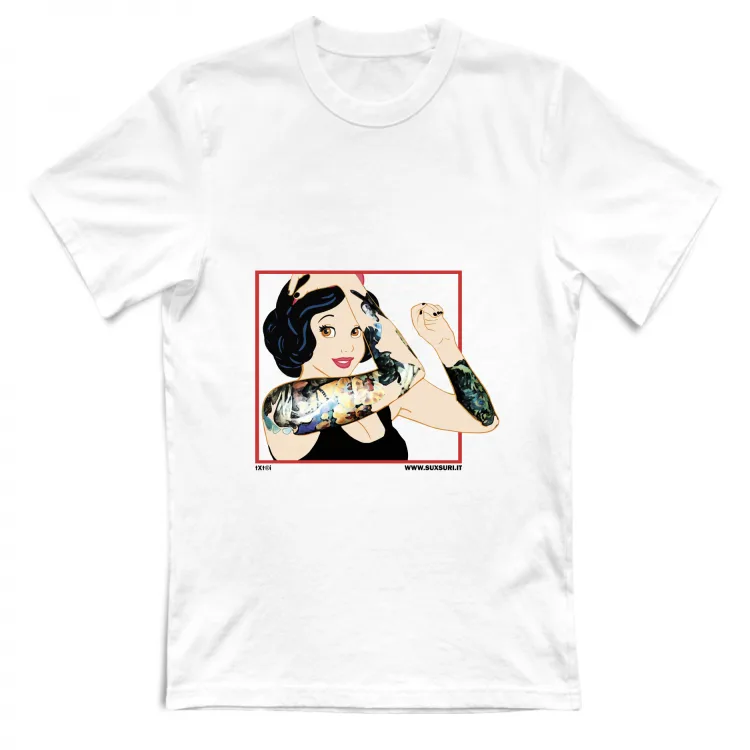 SUXSURI Bianca T-Shirt in cotone vari colori