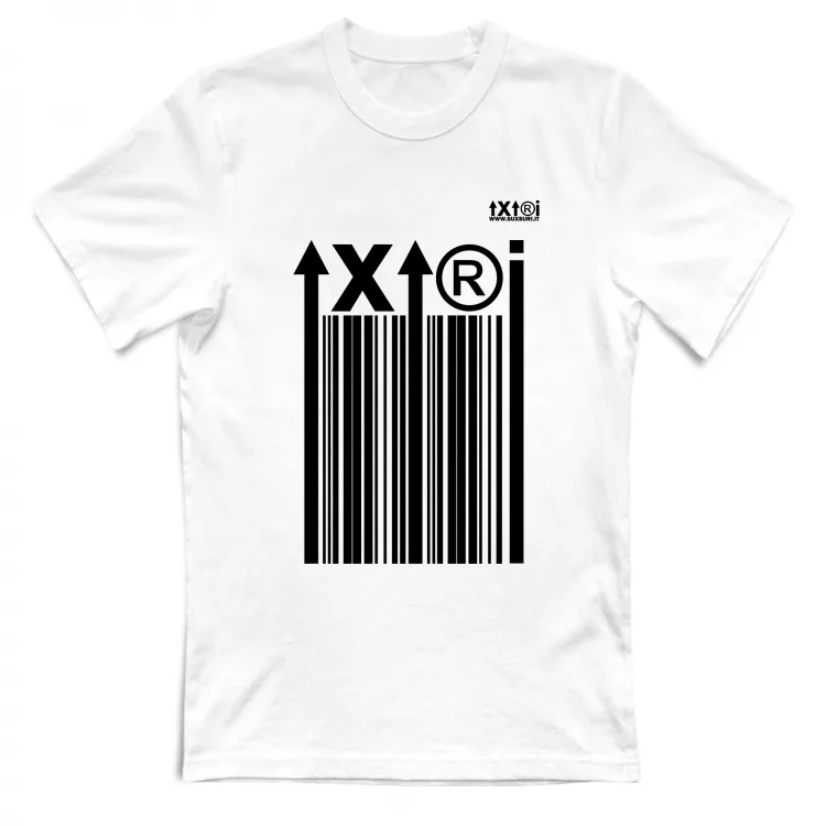 SUXSURI Barcode Felpa con cappuccio vari colori