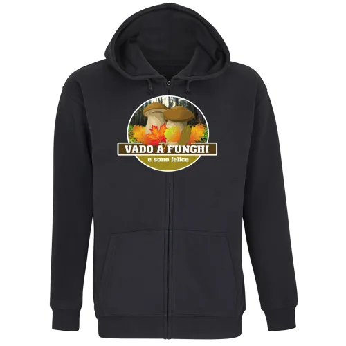 Felpa Premium Cappuccio Zip