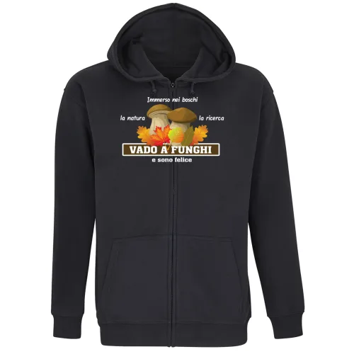 Felpa Premium Cappuccio Zip