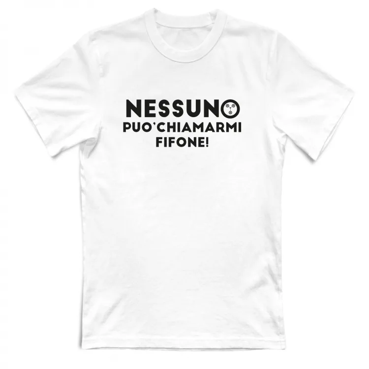 T-Shirt Nessuno può chiamarmi fifone