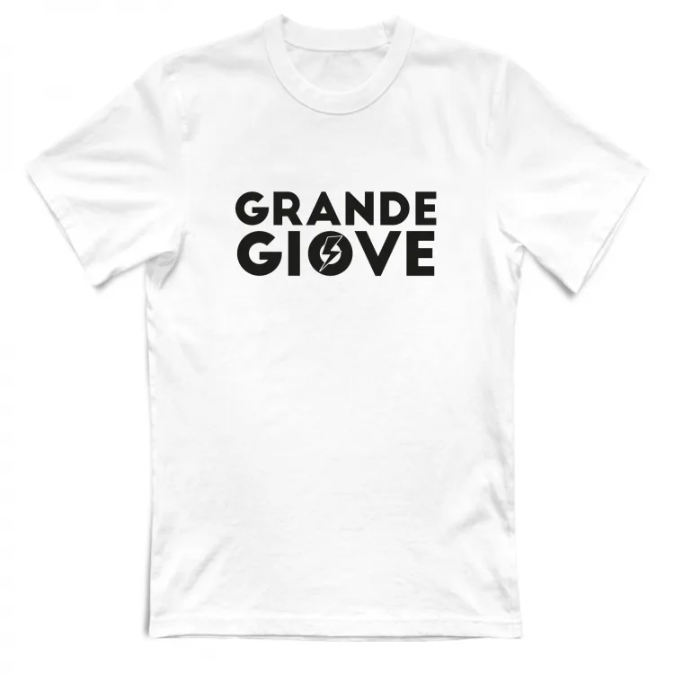 T-Shirt Grande Giove fulmine nero