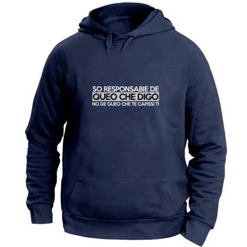 Felpa Unisex con Cappuccio Large