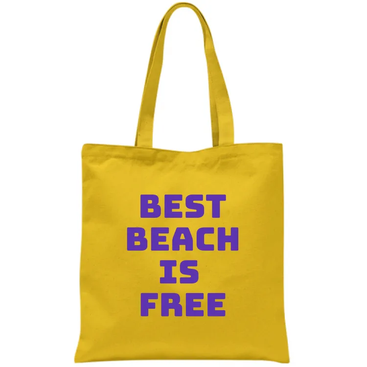 Best Beach is Free Tote Bag