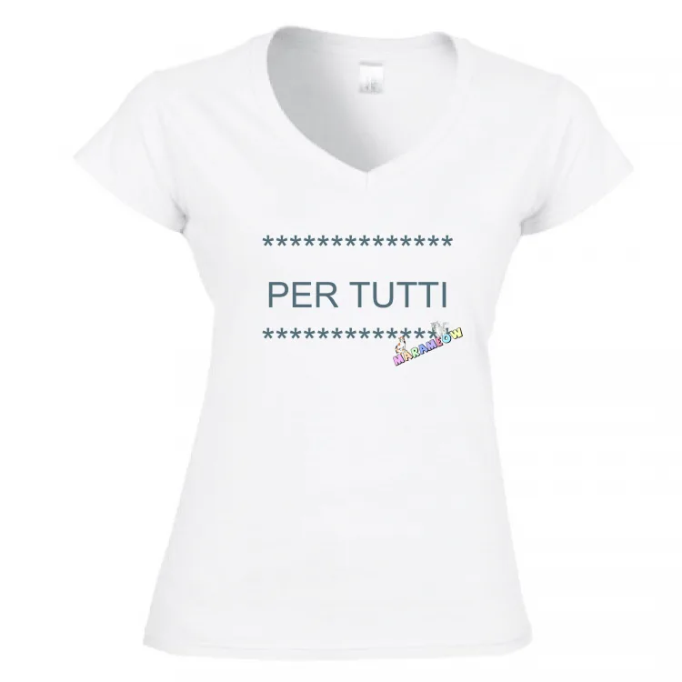 Maglia Donna scollo a V Slave PER TUTTI