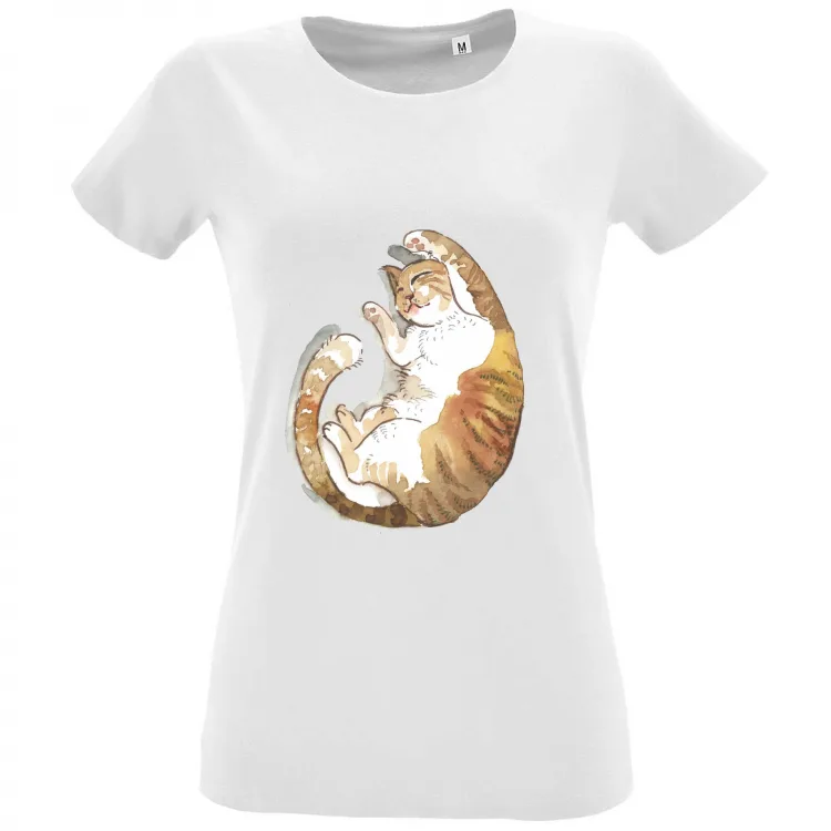 tshirt (donna) "sleeping cat"