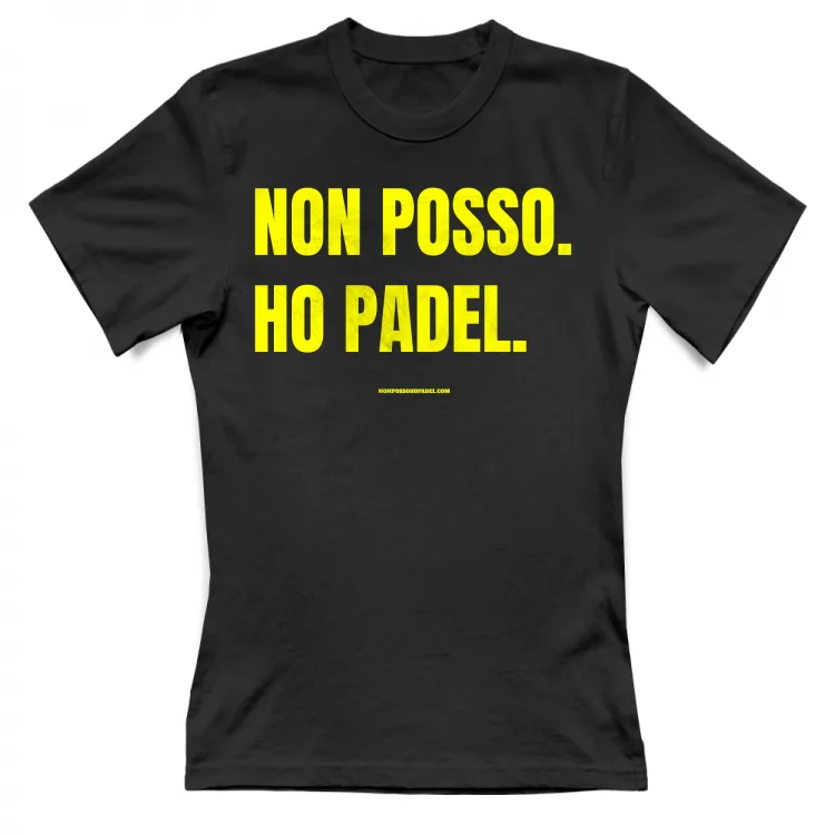 Non Posso Ho Padel Giallo Vintage