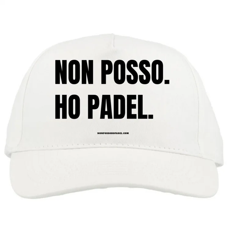 Cappellino Non Posso Ho Padel