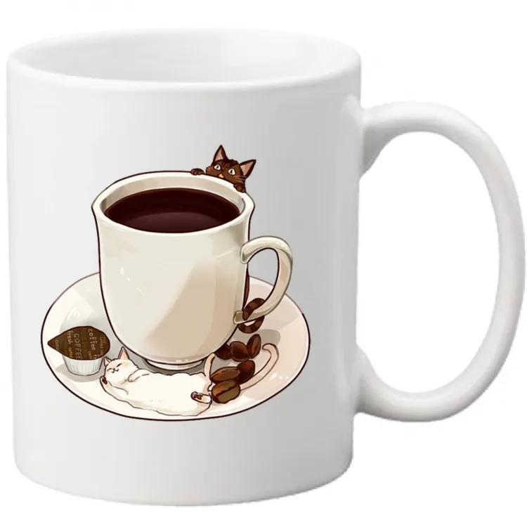 mug "cats and coffee"