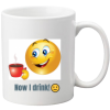 TAZZA CON EMOJI CHE BEVE.