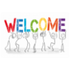 Zerbino con "WELCOME" (benvenuto)