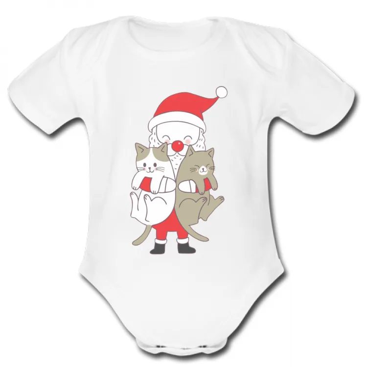 body bambino/a "christmas cat"