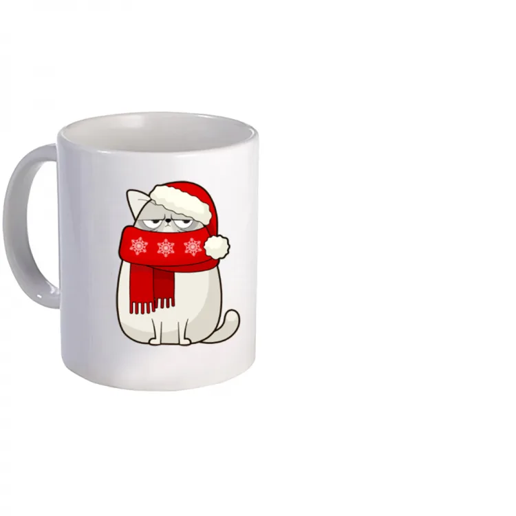mug "christmas cat"