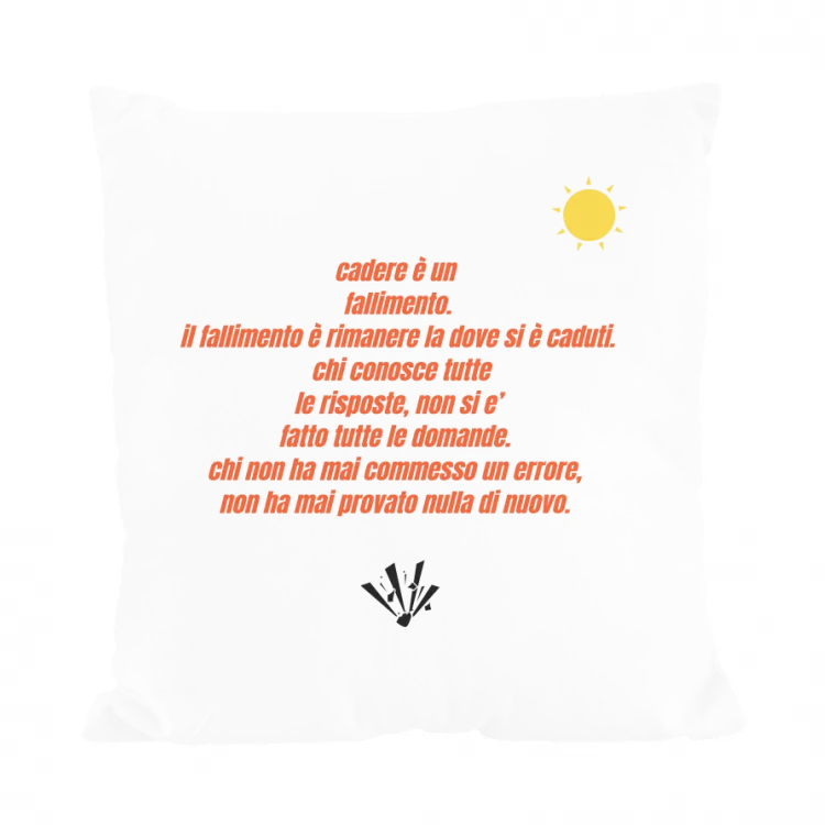 CUSCINO CON FRASE IMPORTANTE
