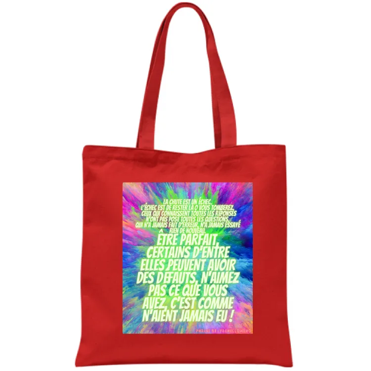 BORSA CON FRANSE SIGNIFICATIVA  FRANCESE