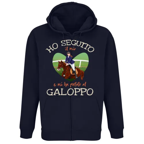 Felpa Premium Cappuccio Zip