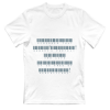 MAGLIA CON SCRITTE CON CODICE A BARRE