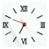 OROLOGIO DI VETRO con numeri romani