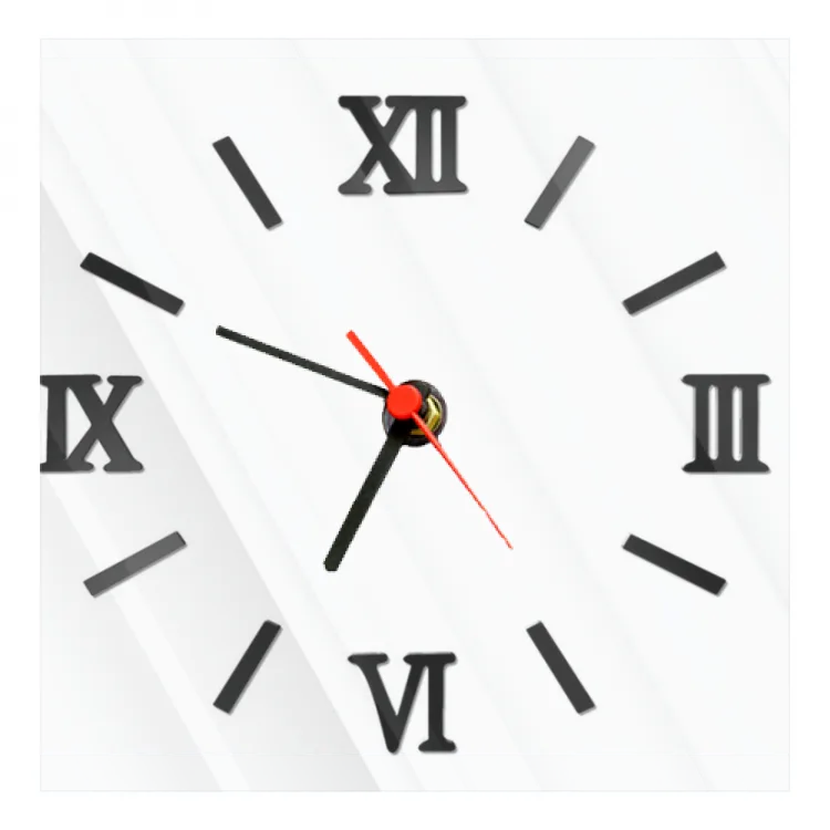 OROLOGIO DI VETRO con numeri romani