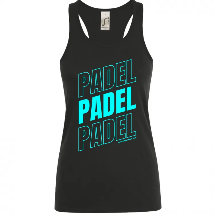 Scritta Padel Azzurro Acqua