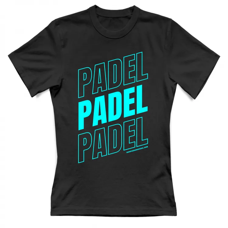 Scritta Padel Azzurro Acqua