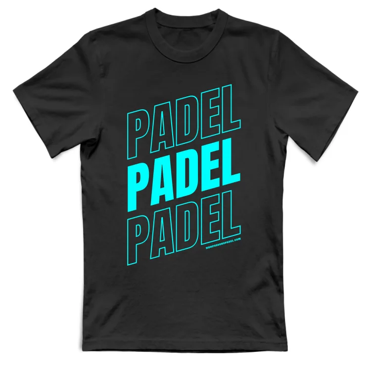 Scritta Padel Azzurro Acqua