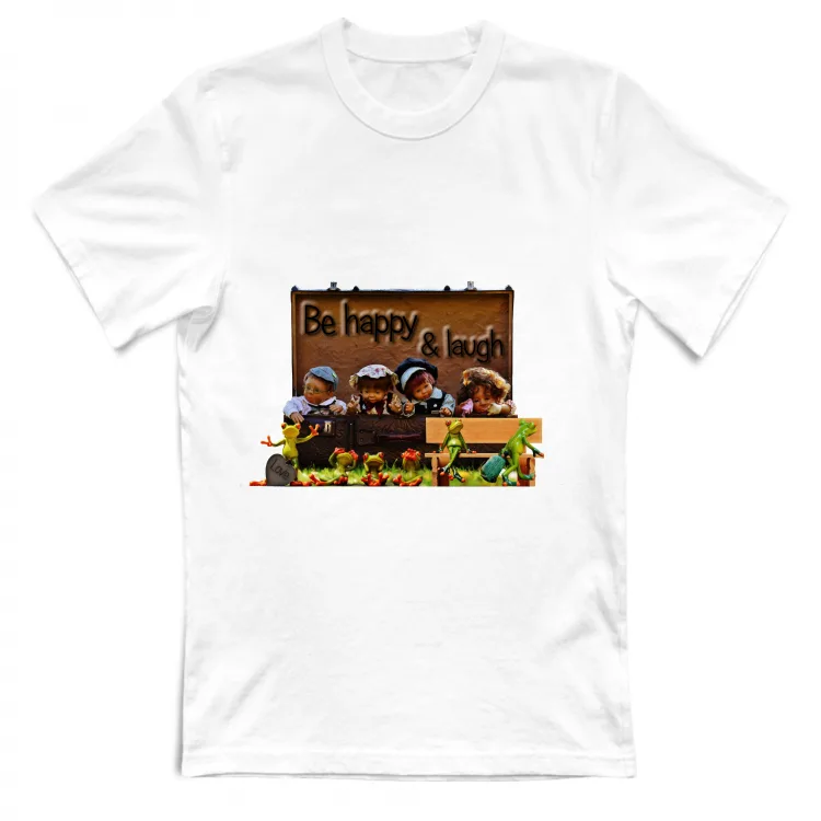 Be happy and laugh love stone and trolley