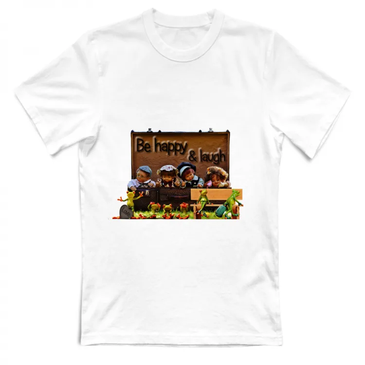Be happy and laugh love stone and trolley