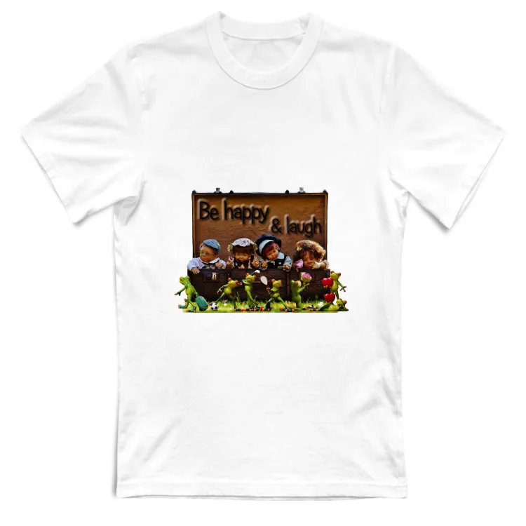 Be happy and laugh trolley and hearts
