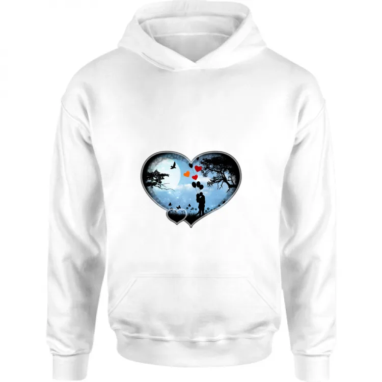 Heart shape night love San Valentino