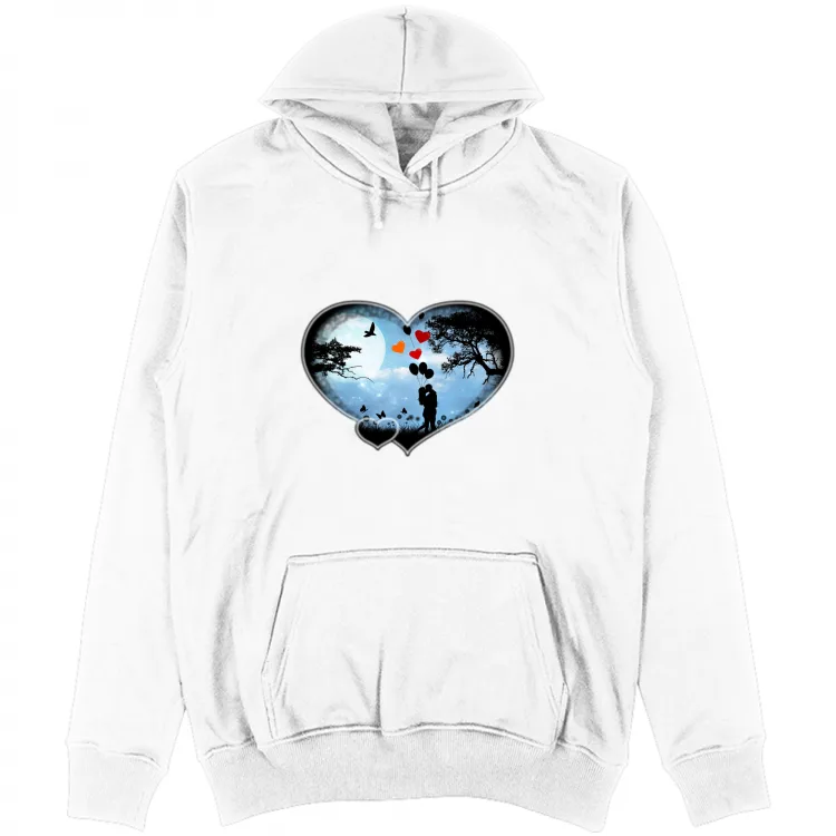 Heart shape night love San Valentino