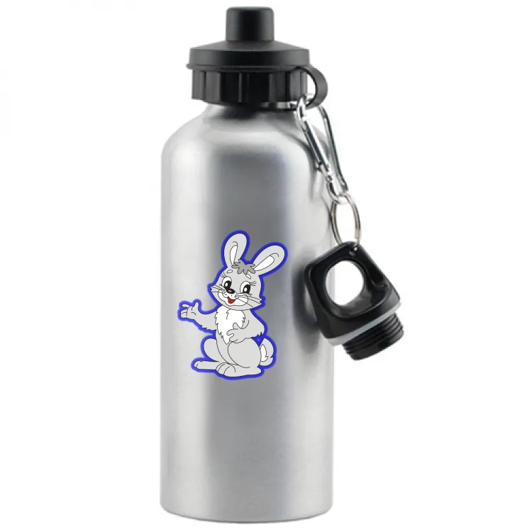 coniglietto grigio contorno blu Pasqua Easter