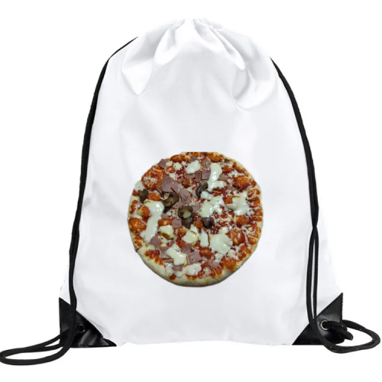 Pizza con funghi e prosciutto cotto