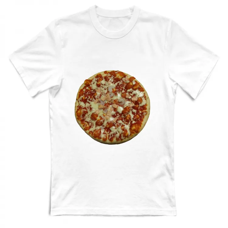 Pizza con salmone e gamberetti