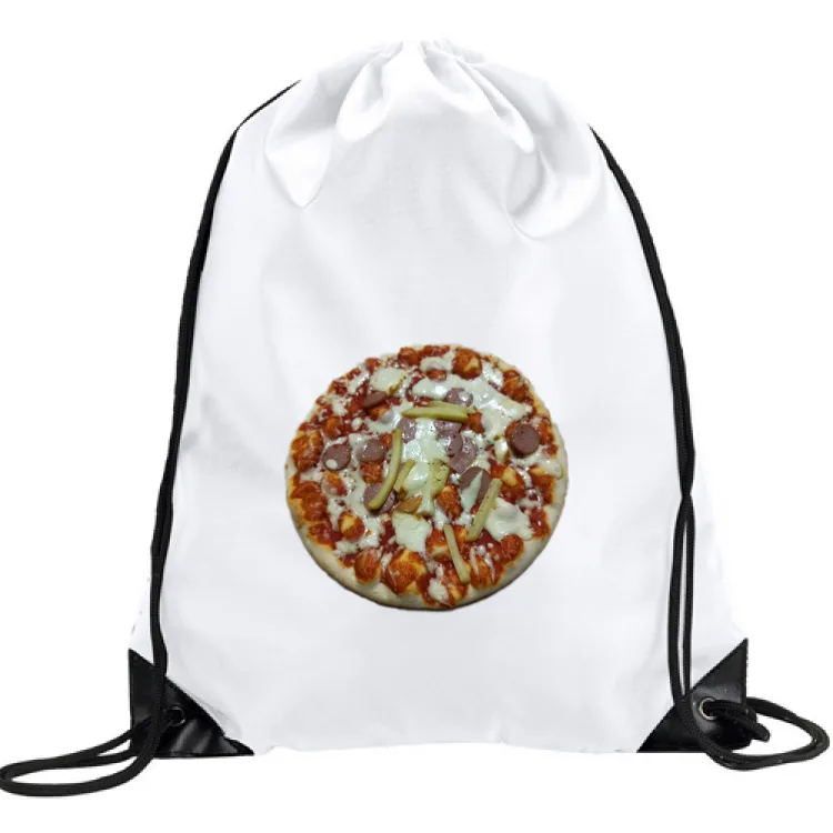 Pizza con wurstel e patatine