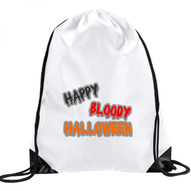 happy bloody halloween text