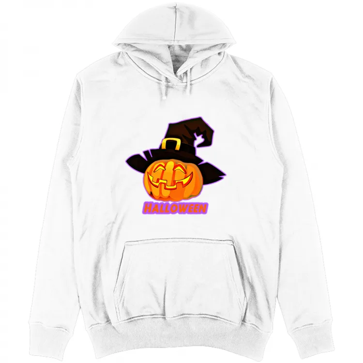 Pumpkin witch hat halloween