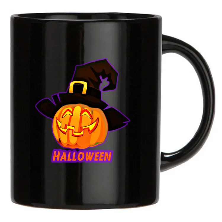 Pumpkin witch hat halloween