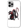 Cover IPHONE con drago nero e rosso