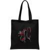 BORSA DRAGO NERO E ROSSO