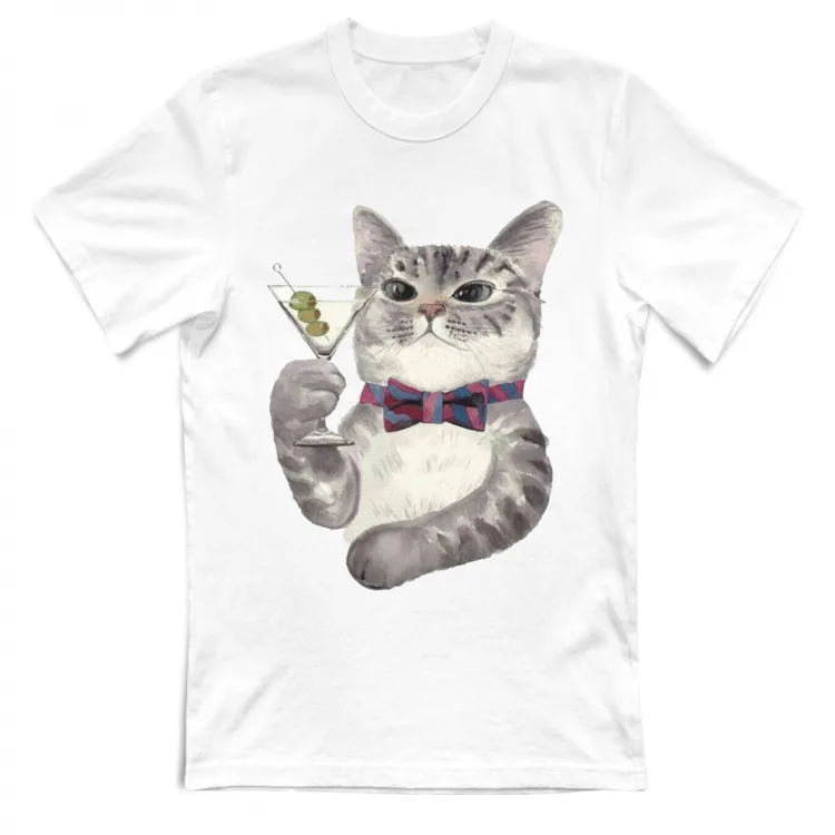 tshirt (uomo) "drunk cat" #blackfriday