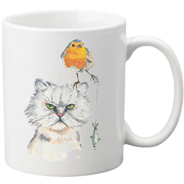 mug "cat with bird" #blackfriday