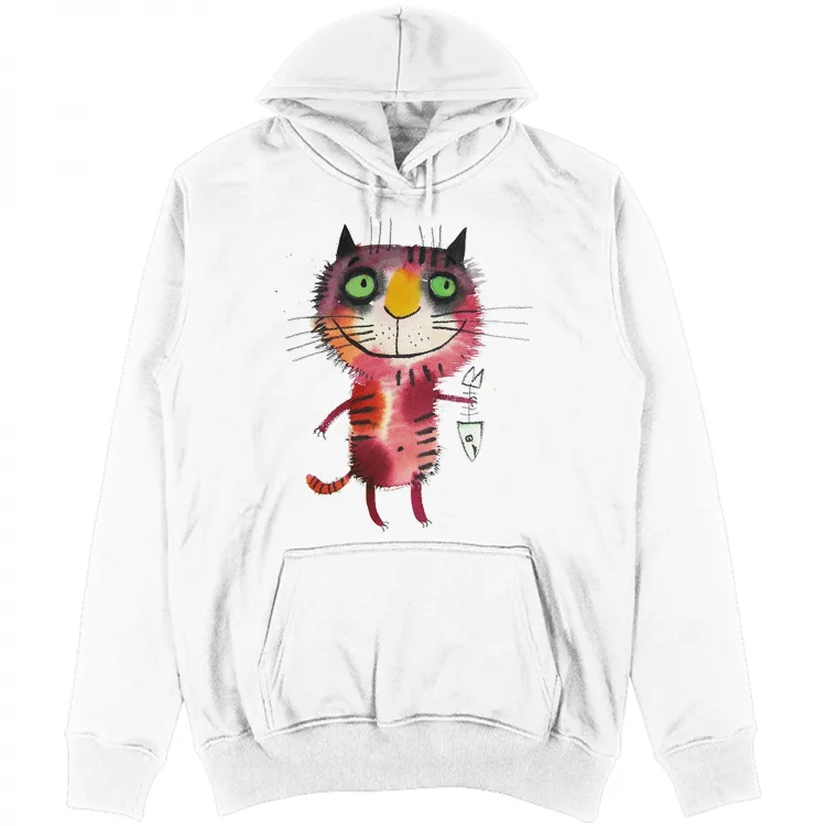 felpa (unisex) "cat with fish" #blackfriday